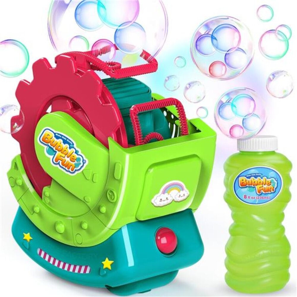 Bubble Machine for Toddlers Kids, Bubble Blower with 8oz Bubble Solution, Make